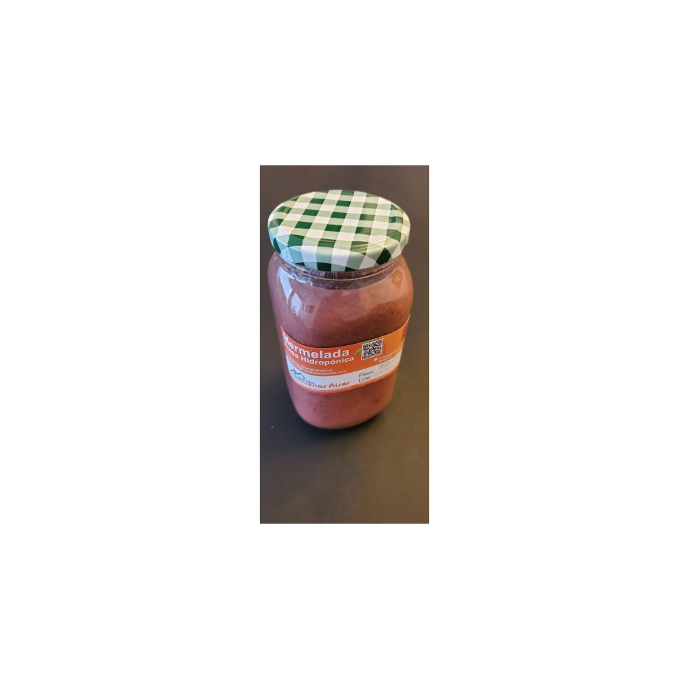 Mermelada pura de fresa con un toque de stevia  -  500 grms